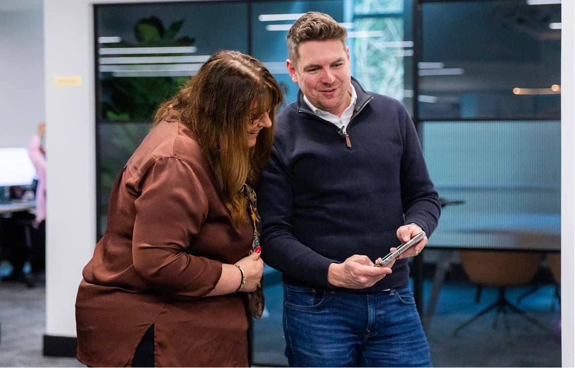 Airship artist working in the studio